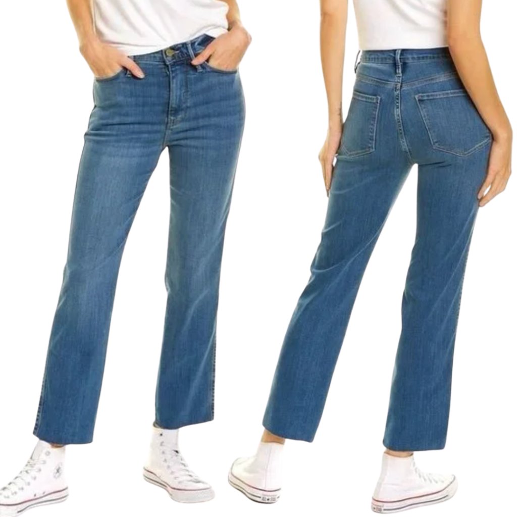 Frame | Le Sylvie Slender Straight Jeans In Bonhill